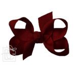 Small 3" Signature Grosgrain Double Knot Bow (Cranberry)