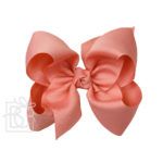 Large 4.5" Signature Grosgrain Double Knot Bow (Shell Pink)