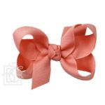 Medium 3.5" Signature Grosgrain Double Knot Bow (Shell Pink)