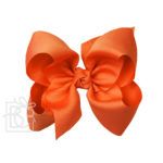 Huge 5.5" Signature Grosgrain Double Knot Bow (Orange)