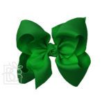 Huge 5.5" Signature Grosgrain Double Knot Bow (Emerald)