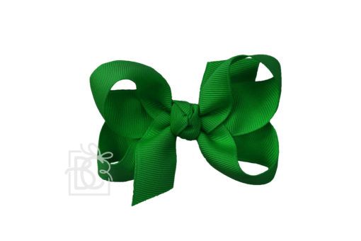 Medium 3.5" Signature Grosgrain Double Knot Bow (Emerald) | Beyond Creation