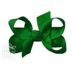 Small 3" Signature Grosgrain Double Knot Bow (Emerald)