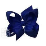 Jumbo Grosgrain Hair Bow (Royal Blue)