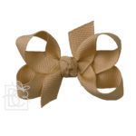 Small 3" Signature Grosgrain Double Knot Bow (Oatmeal)