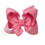 Large 4.5" Signature Grosgrain Double Knot Bow (Hot Pink)