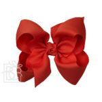 Huge 5.5" Signature Grosgrain Double Knot Bow (Red)
