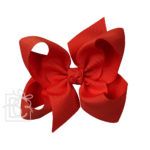 Jumbo 6.5" Signature Grosgrain Double Knot Bow (Red)