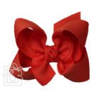 Large 4.5" Signature Grosgrain Double Knot Bow (Red)