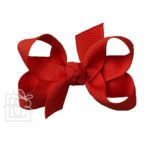 Small 3" Signature Grosgrain Double Knot Bow (Red)
