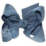Shimmer Linen Bow with Double Knot