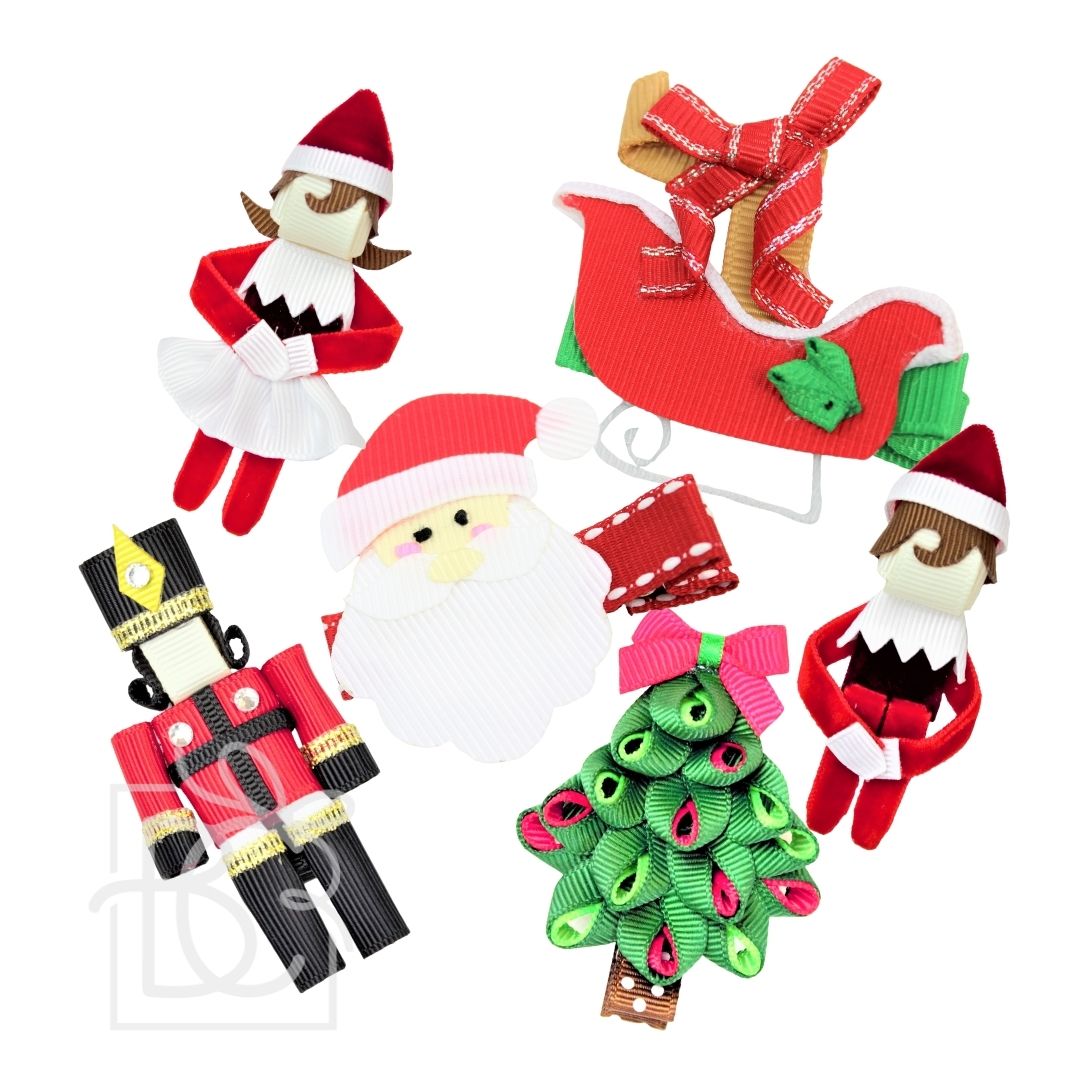 Beyond Creations - Hair Bows and Accessories - Christmas Ribbon Figures
