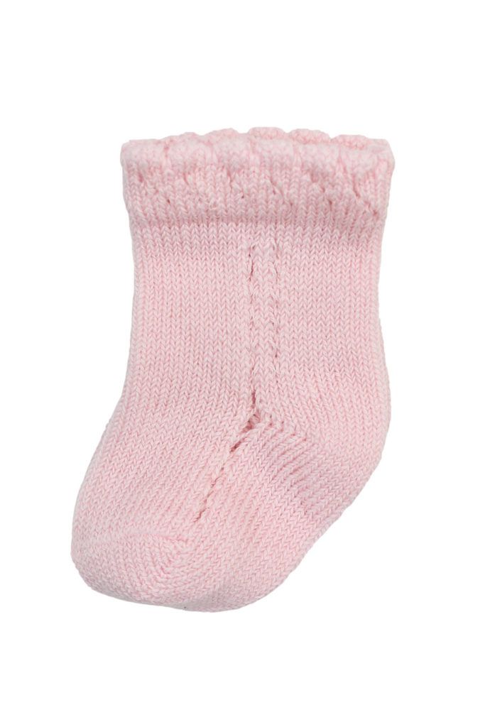 Openwork Tricot Newborn Socks main image 0