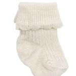 Folded Cuff Newborn Scottish Yarn Socks