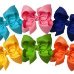 Huge 5.5" Signature Grosgrain Double Knot Bow 6-Pack (Bright)
