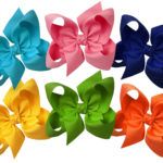 Jumbo 6.5" Signature Grosgrain Double Knot Bow 6-Pack (Bright)
