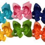Large 4.5" Signature Grosgrain Double Knot Bow 6-Pack (Bright)