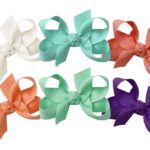 Small 3" Signature Grosgrain Double Knot Bow 6-Pack (Sorbet)