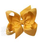Jumbo 6.5" Signature Grosgrain Double Knot Bow (Old Gold)