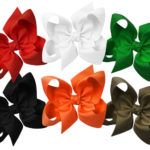 Jumbo 6.5" Signature Grosgrain Double Knot Bow 6-Pack (Holiday)