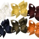 Jumbo 6.5" Signature Grosgrain Double Knot Bow 6-Pack (Fall Essence)