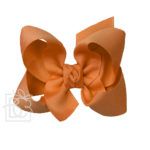 Large 4.5" Signature Grosgrain Double Knot Bow (Ginger)