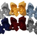 Large 4.5" Signature Grosgrain Double Knot Bow 6-Pack (Fall Sights)
