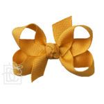 Small 3" Signature Grosgrain Double Knot Bow (Old Gold)