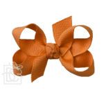 Small 3" Signature Grosgrain Double Knot Bow (Ginger)