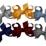 Small 3" Signature Grosgrain Double Knot Bow 6-Pack (Fall Sights)