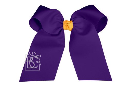 Grosgrain Cheer Hair Bow on Ponytail | Beyond Creation