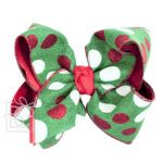 Layered Christmas Dotted Bow