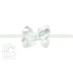 1/4" Pantyhose Headband with 2" Toddler Signature Grosgrain Bow (Powder Mint)