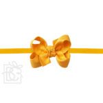 1/4" Pantyhose Headband with 2" Toddler Signature Grosgrain Bow (Yellow Gold)