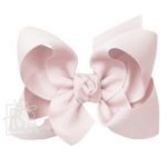Large 4.5" Signature Grosgrain Double Knot Bow (Powder Pink)