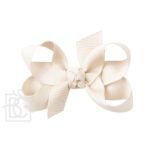 Small 3" Signature Grosgrain Double Knot Bow (Nude)