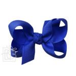 Medium 3.5" Signature Grosgrain Double Knot Bow (Electric Blue)