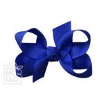 Small 3" Signature Grosgrain Double Knot Bow (Electric Blue)