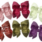 Huge 5.5" Signature Grosgrain Double Knot Bow 6-Pack (Harmony)