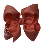 Huge 5.5" Signature Grosgrain Double Knot Bow (New Rust)