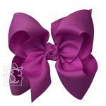 Huge 5.5" Signature Grosgrain Double Knot Bow (Wild Berry)