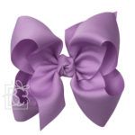 Huge 5.5" Signature Grosgrain Double Knot Bow (Orchid)