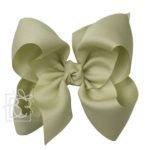 Huge 5.5" Signature Grosgrain Double Knot Bow (Spring Moss)