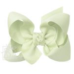 Large 4.5" Signature Grosgrain Double Knot Bow (New Sage)