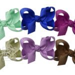 Medium 3.5" Signature Grosgrain Double Knot Bow 6-Pack (Melody)