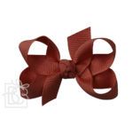 Small 3" Signature Grosgrain Double Knot Bow (New Rust)