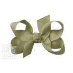 Small 3" Signature Grosgrain Double Knot Bow (Spring Moss)