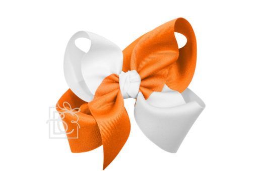Two Tone Collegiate Hair Bow | Beyond Creation