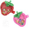 Glitter Strawberry Shaker Hair Bow Clip | Beyond Creation