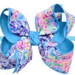 1/4" PANTYHOSE HEADBAND WITH 4.5" LARGE LILLY BOW